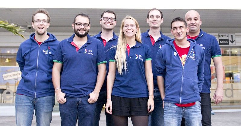 photo de l'équipe du GDG en 2017 (7 personnes représentées)
